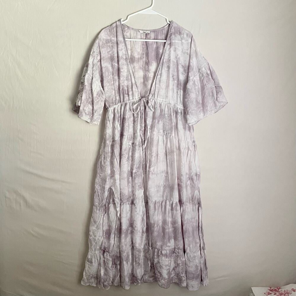 Easel Purple Whitewashed Duster. Size small Great condition.